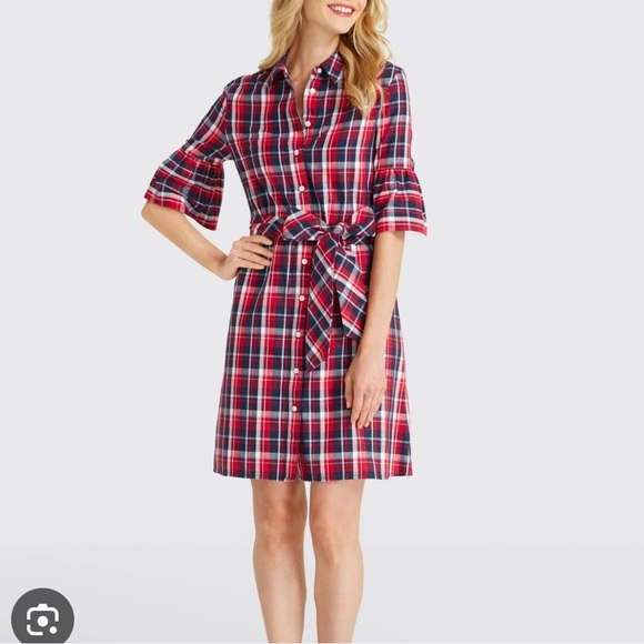 Draper James Dresses & Skirts - Draper James Boyfriend Plaid Short Dress